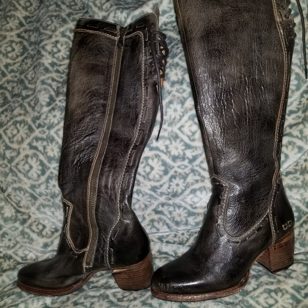 Bed Stu Boots Fortune Taupe Rustic Sz7